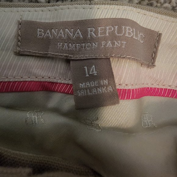 Banana Republic Tan Hampton Pant Size 14 - Picture 6 of 8